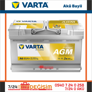 Varta A6 80 Ah AGM Akü