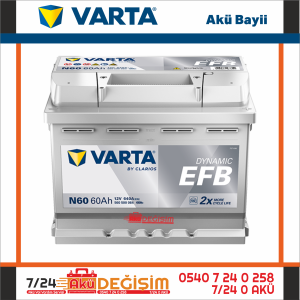 Varta N60 60 Ah EFB Start Stop Akü