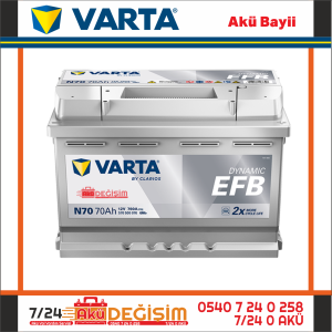 Varta N70 70Ah EFB Start Stop Akü