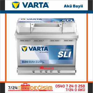 Varta D24 60 Ah Marş Aküsü