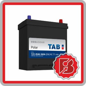 TAB Akü 45AH Japon Tip Marş Aküsü